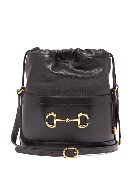 gucci drawstring bag black|gucci horsebit bucket bag.